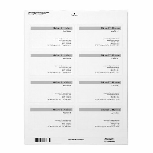 Monogramm Handschrift Beruflich Schlicht einfach (Vorne)