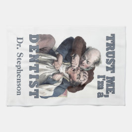 Monogramm-Handtuch des ZAHNARZT-Spaßes Handtuch