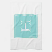 Monogramm-Handtuch Küchentuch (Vertikal)