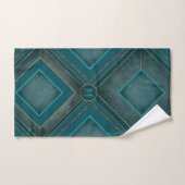 Monogramm Handtuchhalter-Set in Aquamarinen und Go Badhandtuch Set (Handtuch)