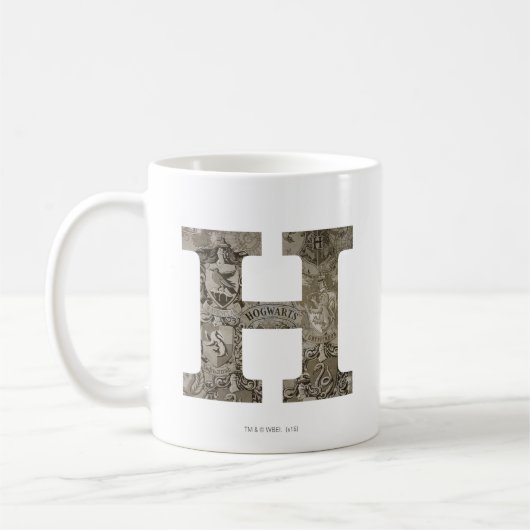 Monogramm Harry Potters | Hogwarts Kaffeetasse (Links)