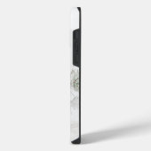 Monogramm-Hase und Kiefer iPhone Hülle (Linke Seite)