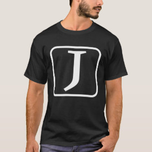 Monogramm Hauptstadt Letter J Initial Alphabet Wom T-Shirt