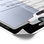 Monogramm-Heiratsurkunde Poster (Ecke)