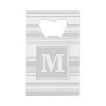 Monogramm hellgraue Streifen