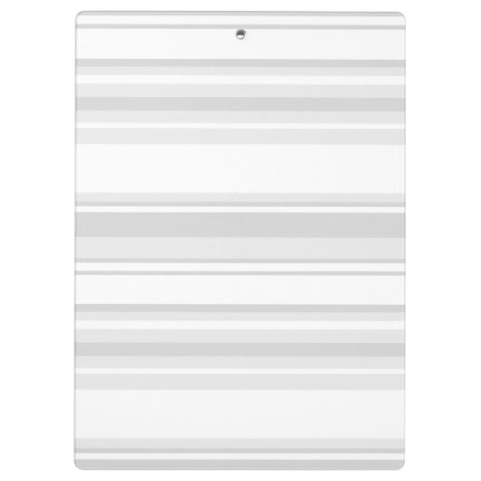 Monogramm hellgraue Streifen Klemmbrett (Rückseite)