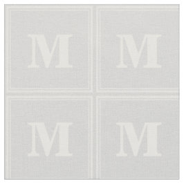 Monogramm hellgraue Streifen Stoff