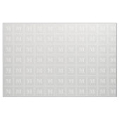 Monogramm hellgraue Streifen Stoff (Fat Quarter (45,7 x 55,9 cm))