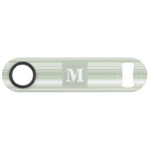 Monogramm hellgrüne Streifen