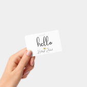 Monogramm Hello Name Ausweis (Handheld)