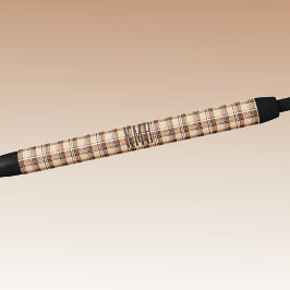 Monogramm | Herbst-Herbst Kariertes Muster Tinte Kugelschreiber