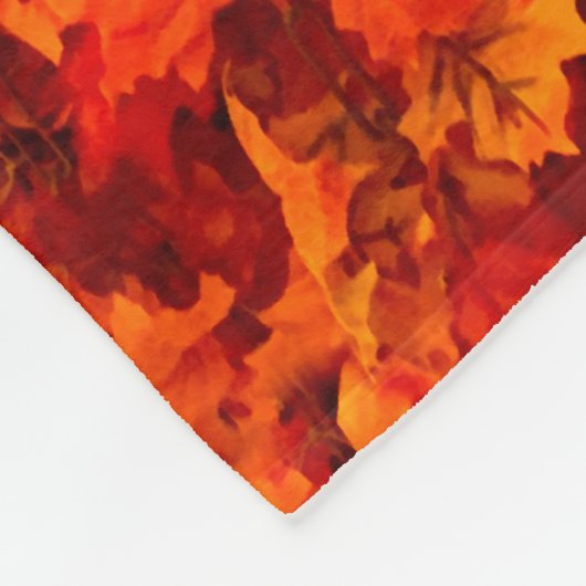 Monogramm Herbst-Herbstlaube Fleecedecke (Ecke)