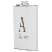 Monogramm-Herbstflasche Flachmann (Links)