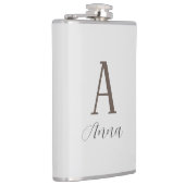 Monogramm-Herbstflasche Flachmann (Rechts)