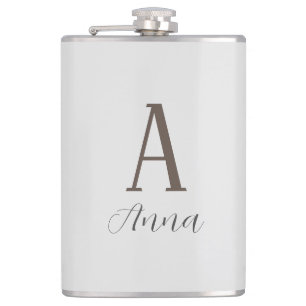 Monogramm-Herbstflasche Flachmann