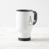 Monogramm Herbstflasche Reisebecher (VorderseiteRechts)