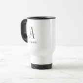 Monogramm Herbstflasche Reisebecher (Vorderseite Links)