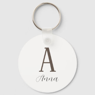 Monogramm Herbstflasche Schlüsselanhänger