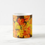 Monogramm-Herbstlaub-Kaffeetasse Kaffeetasse (Mittel)