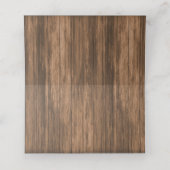 Monogramm Herz mit Wildblumen | PLATZKARTEN (Innenseite Aufgefaltet)