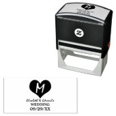 Monogramm Herz Permastempel (Beispiel)