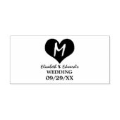 Monogramm Herz Permastempel (Design)