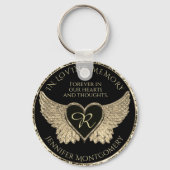 Monogramm Herz Schlüsselanhänger (Vorderseite)