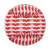 Monogramm Herzmuster Baseball (Vorderseite)