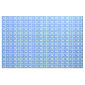 Monogramm Himmelsblau Streifen Stoff (Yard (91,4 cm))