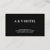 Monogramm | Hintergrund der Blätter Visitenkarte (Rückseite)