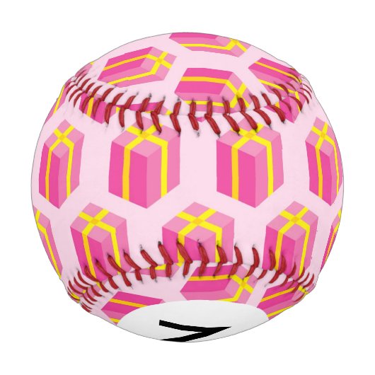 Monogramm Hintergrund mit Geschenken Baseball (Rückseite)