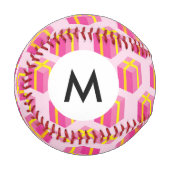 Monogramm Hintergrund mit Geschenken Baseball (Vorderseite Links)