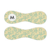 Monogramm Hintergrund mit Muscheln. Handgezeichnet Baseball (Paneele)