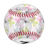 Monogramm Hintergrund mit Schmetterling Baseball (Rückseite)