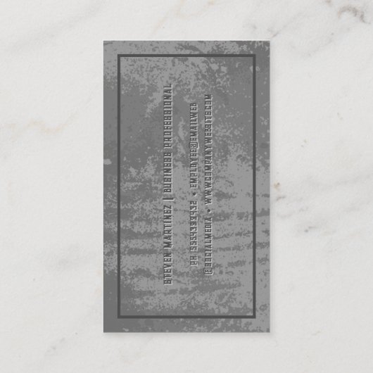 Monogramm | Hintergrundidee Visitenkarte (Rückseite)