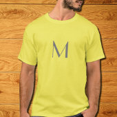 Monogramm hinzufügen - gelb T-Shirt