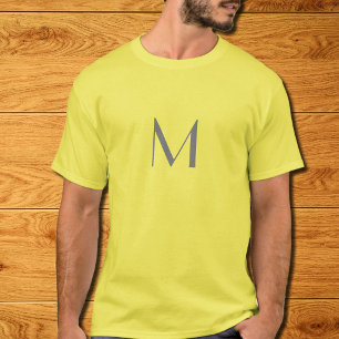 Monogramm hinzufügen - gelb T-Shirt