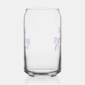 Monogramm hinzufügen Name Brief Brautjungfrauen Dosenglas (Rechts)