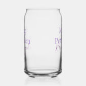 Monogramm hinzufügen Name Brief Brautjungfrauen Dosenglas (Links)