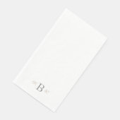 Monogramm-Hochzeit für den Gold & Silver Combo-Sch Serviette (Ecke)