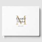 Monogramm-Hochzeit Gästebuch (Vorderseite)