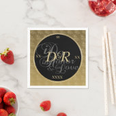 Monogramm Hochzeit von Napkins Serviette (Beispiel)