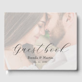 Monogramm Hochzeitsfoto Gästebuch (Vorderseite)