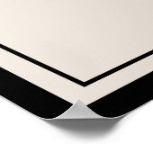 Monogramm-Hochzeitsklassiker-Willkommensschild Poster (Ecke)