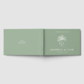 Monogramm Hochzeitslogo Palme Gästebuch (Voll)