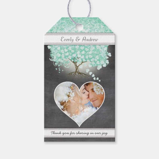 Monogramm-Hochzeitsminze oder eine beliebige Foto- Geschenkanhänger (Vorderseite)