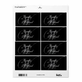 Monogramm Hochzeitstempel - Nacht (Vorne)