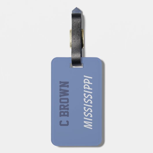 MONOGRAMM-HOCKEY-SPIELER GEPÄCKANHÄNGER (Rückseite vertikal)