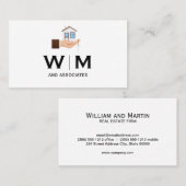 Monogramm | Holding House Visitenkarte (Vorne/Hinten)