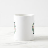 Monogramm Holiday Forest Kaffeetasse (Mittel)
